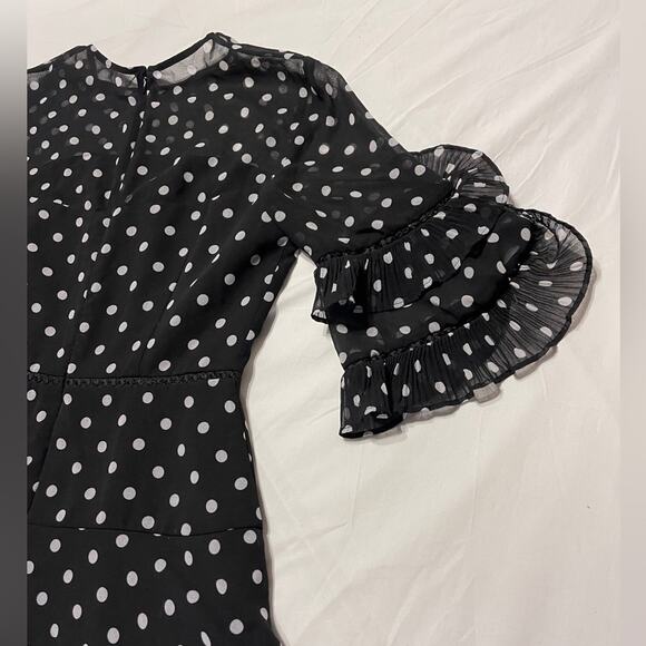 Keepsake Polka Dot Fit & Flare Ruffle
Mini Dress small - Picture 8 of 14